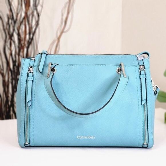 NEW! Women's Calvin Klein Reyna Satchel Crossbody Hand Bag - Picture 2 of 15